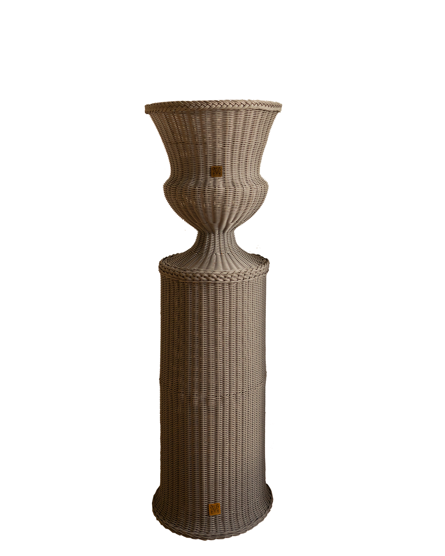 MEDICI Vase mit Podest (80), Olivgrün