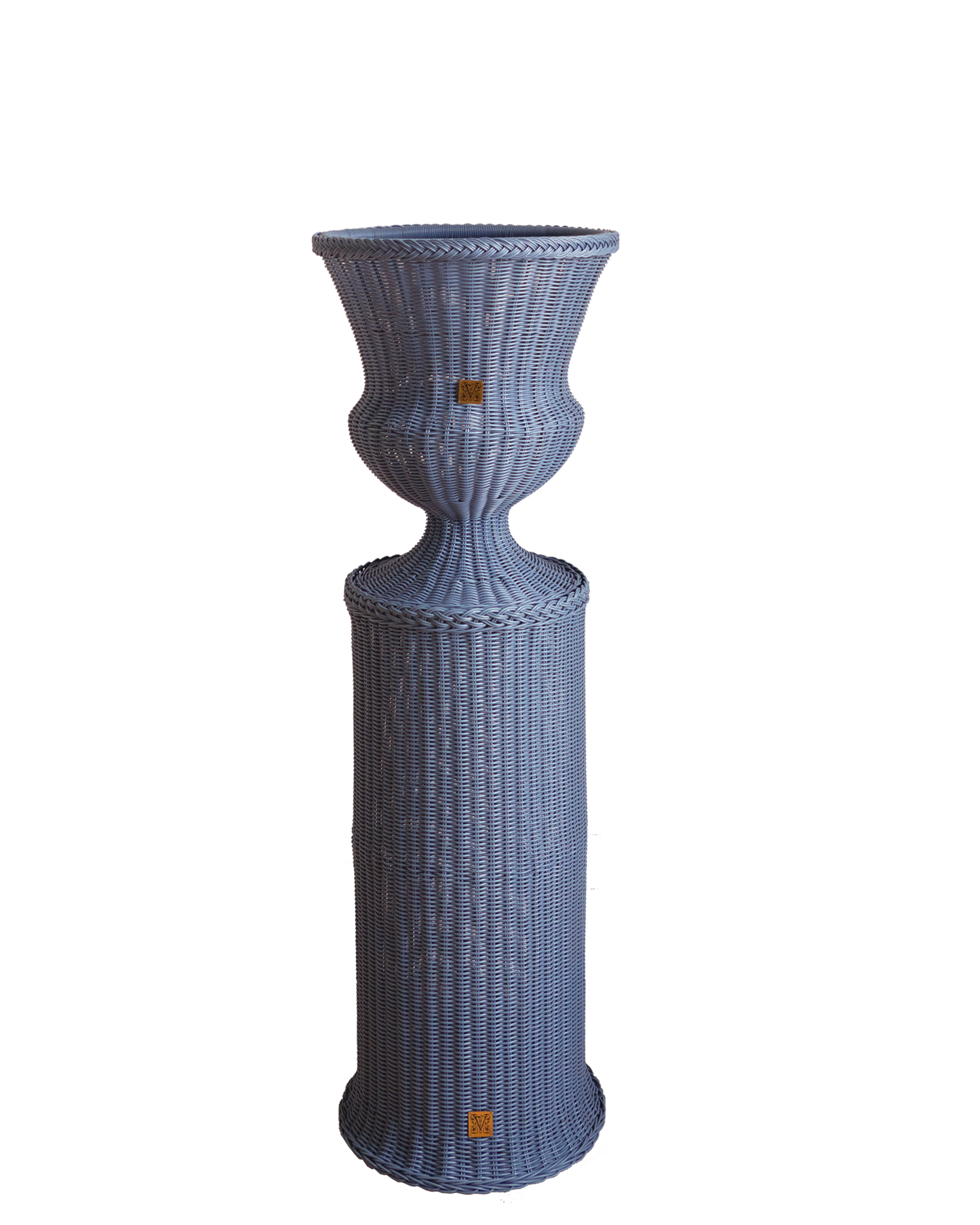 MEDICI Vase on Pedestal (80), Dove Blue