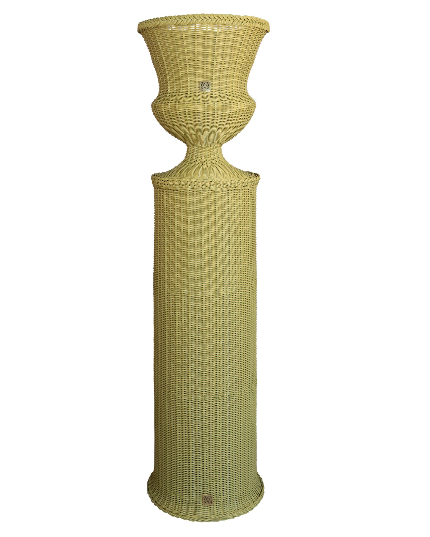 MEDICI Vase on Pedestal, Phyto Green