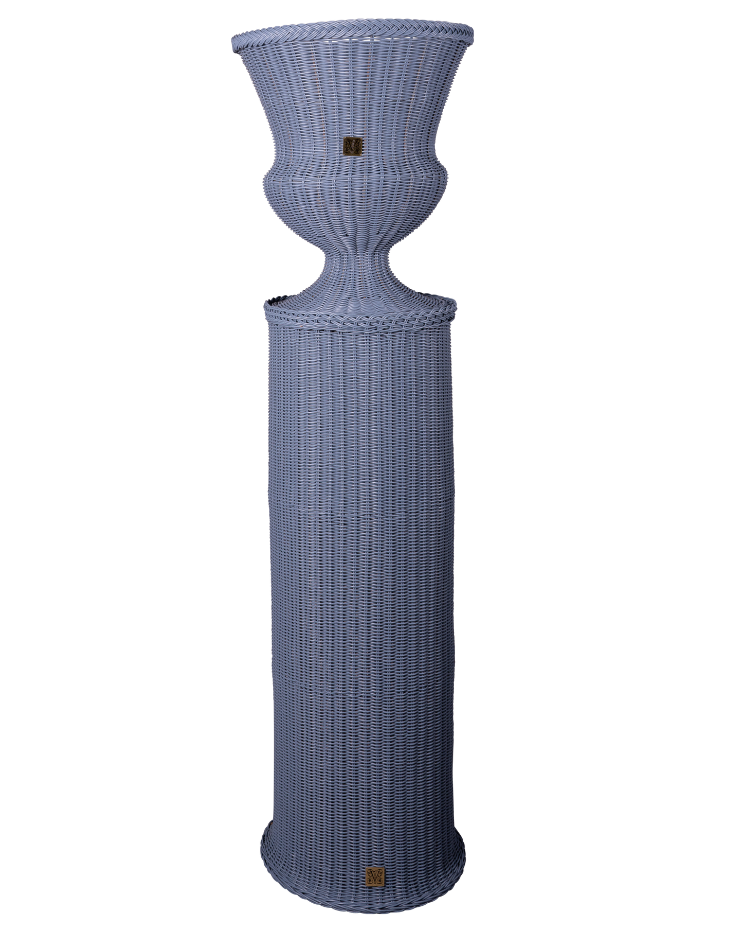 MEDICI Vase on Pedestal, Dove Blue
