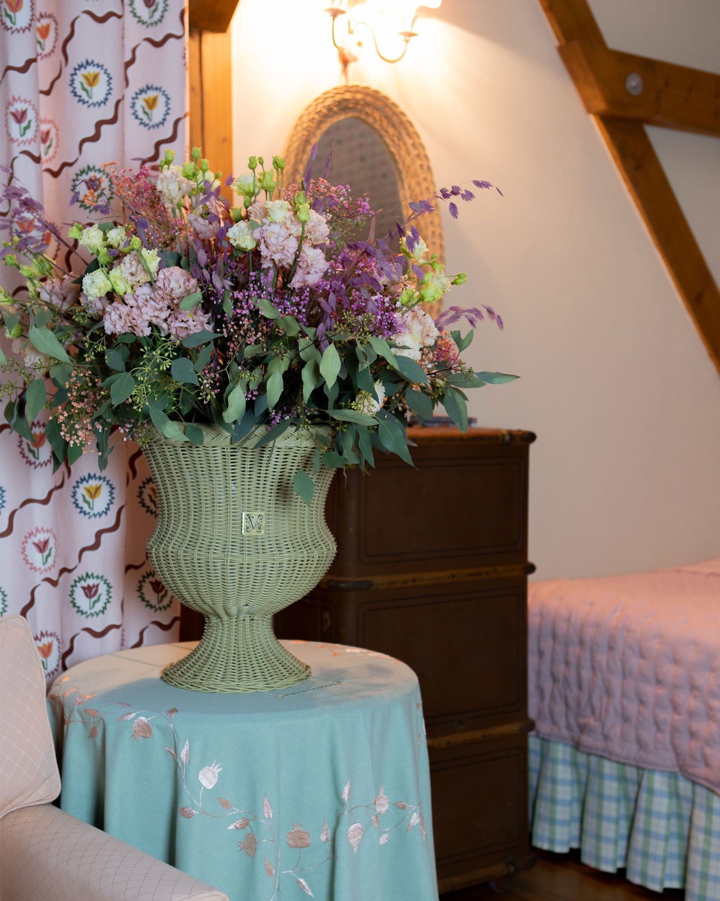 MEDICI Tischvase, Grünbeige