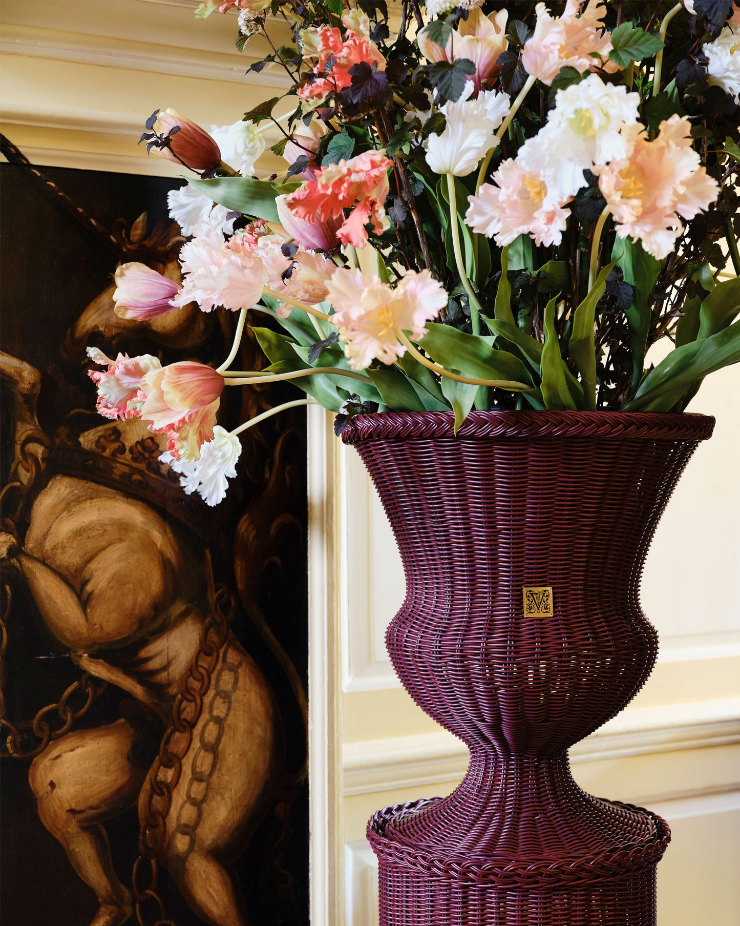 MEDICI Tischvase, Bordeauxrot