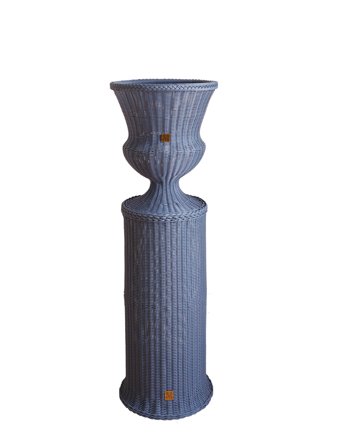 MEDICI Vase mit Podest (80), Taubenblau
