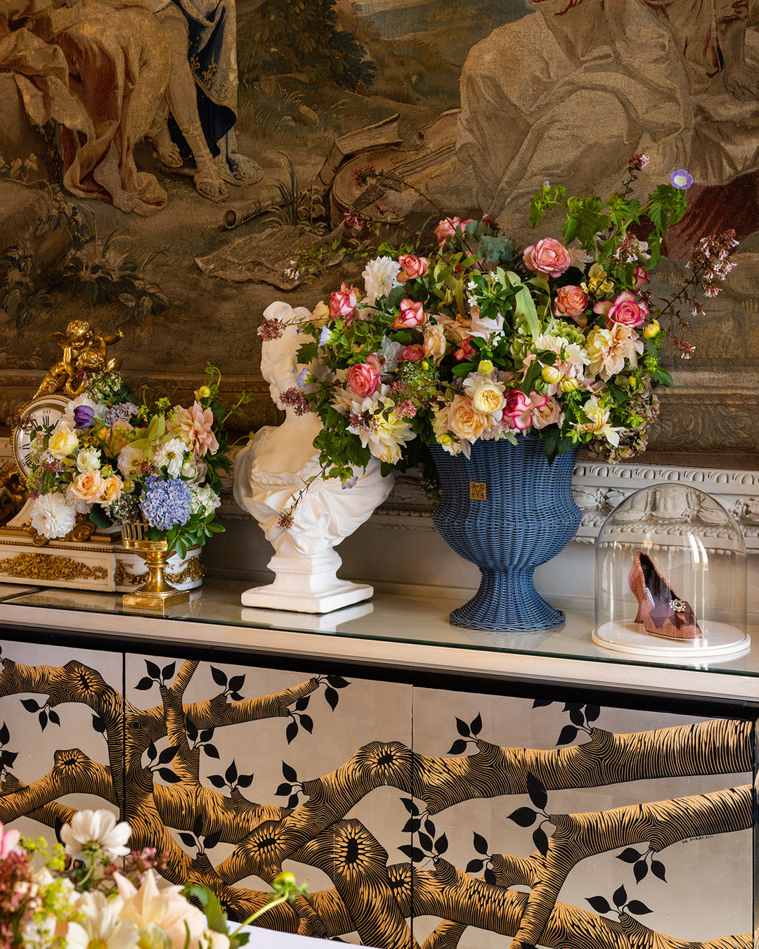 MEDICI Tischvase, Taubenblau
